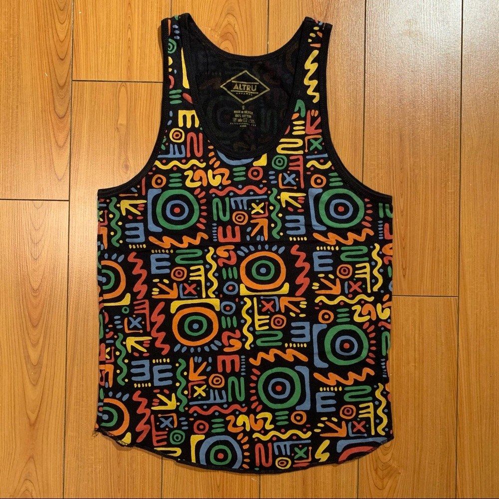 URBAN OUTFITTERS MENS ALTRU GLYPH TANK TOP